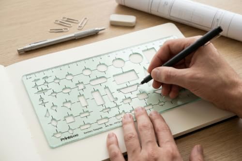Printtoo Sanitary Planning Template, Acrylic Drafting Stencil for Architect - color: Series -PRTD-2411A