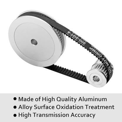 Zorfeter 2 Kit GT2 Synchronous Wheel, 20&60 Teeth, 10mm&8mm Bore - size: Bore 10mm&8mm