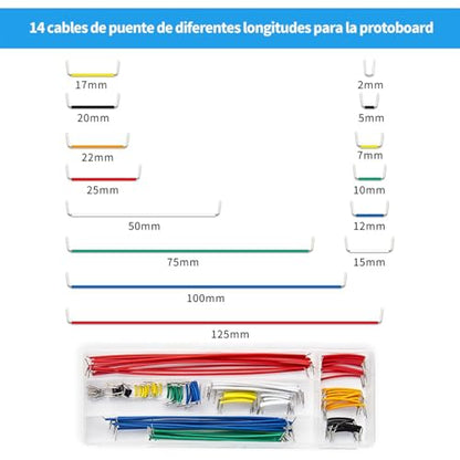 Breadboard Kit with Power Supply Module, Electronic Component Set