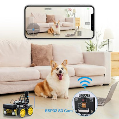 LAFVIN R3 Camera Smart Robot Car Kit for Arduino Robotics with Tutorial