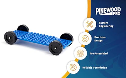Pinewood Pro Brick Derby™ Chassis | Fully Assembled | Engineered for Speed