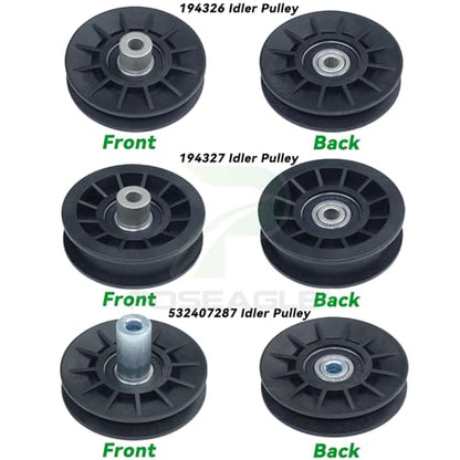532194326 Idler Pulley with 532194327 Pulley 532407287 Pulley - size: 1x532194326+1x532194327+1x532407287