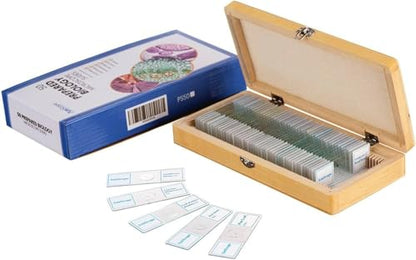 AmScope PS50 Prepared Microscope Slide Set, 50 Slides - style: PS50