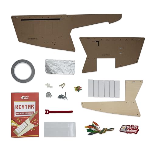 Makey Makey Keytar Invention Launchpad Starter Bundle - Activity kit for STEM Engineering and Coding - Build, Customize, and Play Your Own Educational Instrument