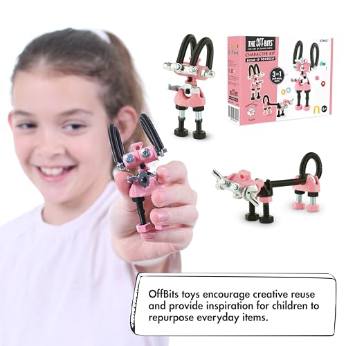 The Off Bits JoyBit Build Your Own Robot Toy Construction Set, Educational Easter Gift Ideas STEM Activities Learning Kit, Creative Build and Play Model Kit Steam Toys for 6 7 8 9 10+ Year Old