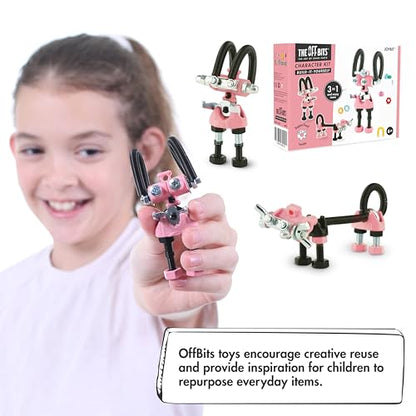 The Off Bits JoyBit Build Your Own Robot Toy Construction Set, Educational Easter Gift Ideas STEM Activities Learning Kit, Creative Build and Play Model Kit Steam Toys for 6 7 8 9 10+ Year Old