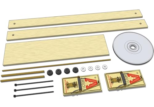 Double-Trouble: Twin Powered Mousetrap Car Kit for high torque applications