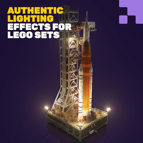 LED Light Kit for LEGO 10341 NASA Artemis Space Launch System with 2.0 Remote Control Pack – DIY Lighting Accessories for LEGO Icons Rocket Display (Model Not Included)