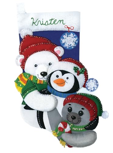 Design Works Crafts Winter Buddies Felt Stocking Kit