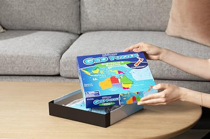 GeoPuzzle Australia & Oceania Jigsaw Puzzles,50 Pc Puzzle for Kids Ages 6+ - color: 1 Set-australia & Oceania