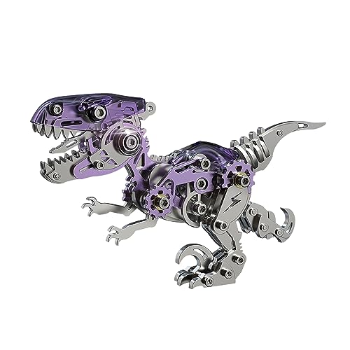 FILASLFT 3D Metal Puzzles for Adults,Mechanical Model Velociraptor Series - color: B7-velociraptor-red