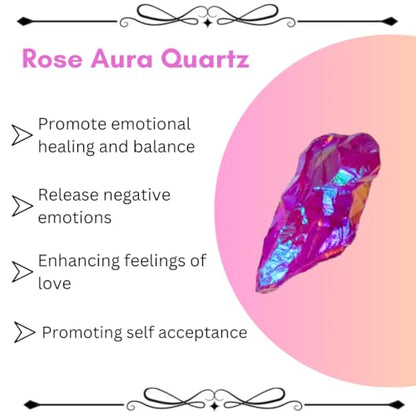 Crystals, Rocks, Jade, Crystals and Healing Stones, Witchcraft Supplies, Healing Crystals, Stones, Healing Stones, Rock Collection, Agate, Raw Stones (Rose Qura Quartz, 2 Pcs) - color: Rose Qura Quartz