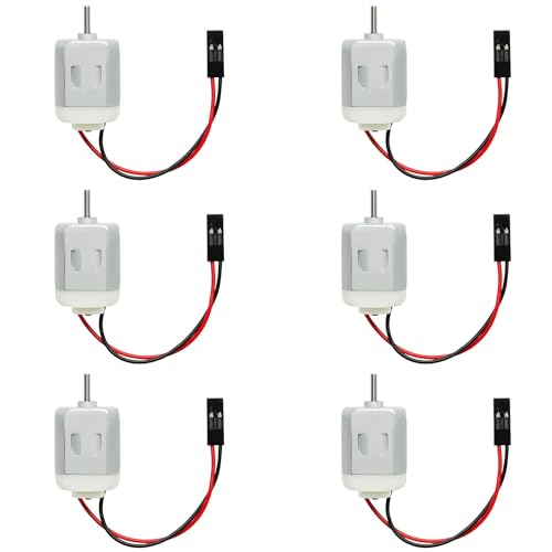 10Pcs DC Motor 1.5-6V 130 Motor Electric Motors Micro Mini Motors for Arduino Hobby Projects DIY, RC Boat DIY Airplane Car, Science Experiments - size: Feale Head Wire 130Motor
