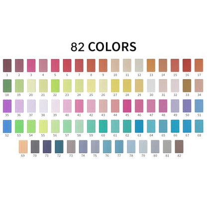 Aestd-ST Polymer Clay 82 Colors, Oven Bake Modeling Clay for Kids & Artists - color: 82 Colors