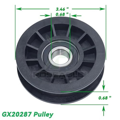 GX20286 and GX20287 Idler Pulleys, UC30568 John Deere Drive Belt - size: 1xGX20286+1xGX20287+1/2x89