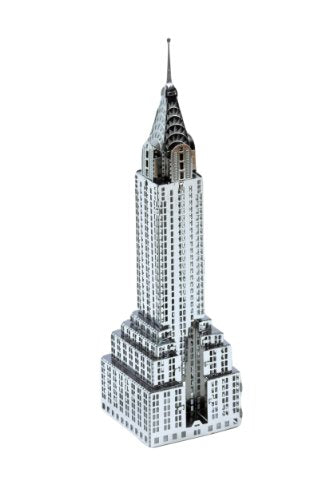 Fascinations Set of 4 Metal Earth 3D Laser Cut Building Models: 30 Rockefeller Plaza, Empire State Building, Chrysler Building, & One World Trade Center