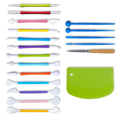 19 Pcs Clay Sculpting Tools, Polymer Clay Tools & Air Dry Clay Accessories - size: Pack of 19