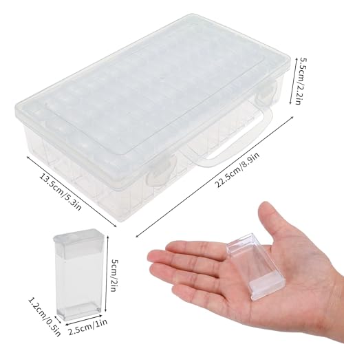 SGHUO Diamond Painting Storage Container 64 Grid Bead Organizer Dividers - style: 64
