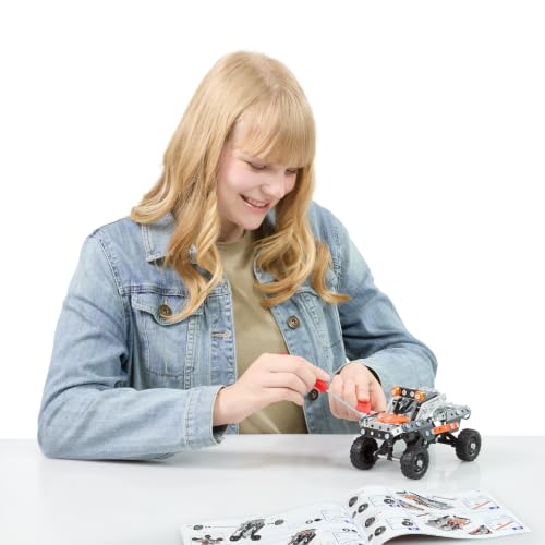 MECCANO Erector, 10 in 1 Model Race Truck Building Set, 225 Pieces, for Ages 8 and up, STEM Construction Education Toy