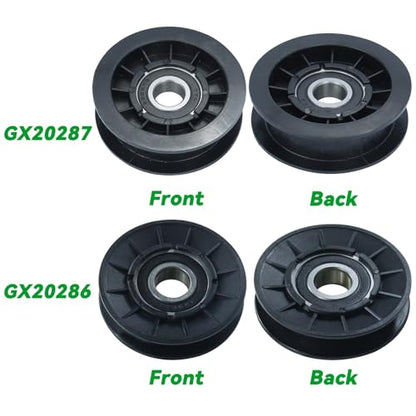 GX20286 Pulley with GX20287 AUC20393 Idler Pulley for D130 D140 - size: 1xGX20286+1xGX20287