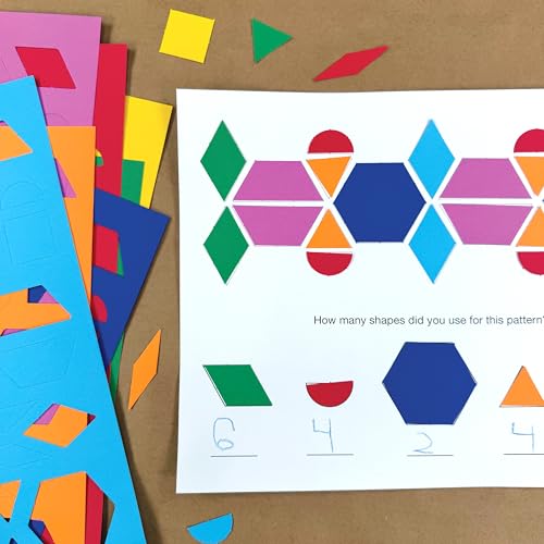 Pattern Block Shapes, Math Manipulatives, 882 Piece