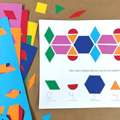 Pattern Block Shapes, Math Manipulatives, 882 Piece
