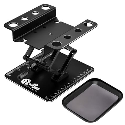 RC Car Work Stand w/Screw Tray for 1/8 1/10 1/12 Scale RC Cars, All Black - color: All Black