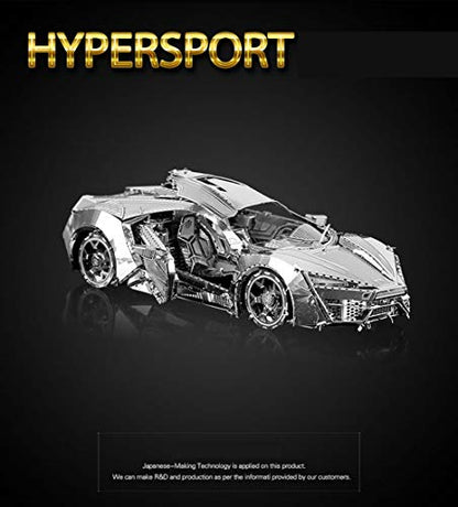 feiwo DIY 3D Car Metal Model Puzzle 3D Laser Cut Jigsaw Craft Kits 3D Metal Model Kit for Adults Birthday Gift Collection Brain Teaser Puzzles