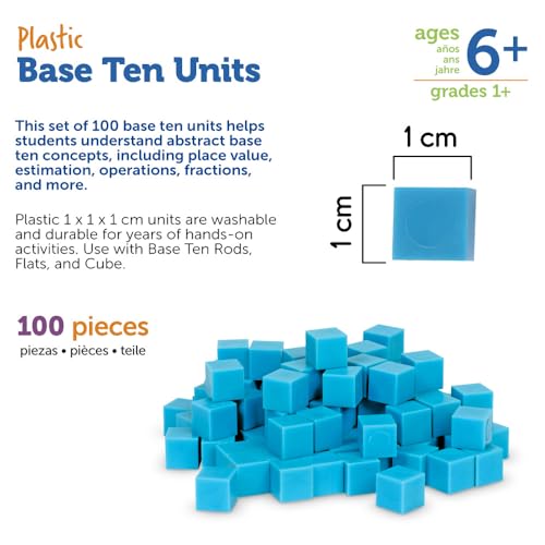 Learning Resources Plastic Base Ten Units - style: Base Ten Units