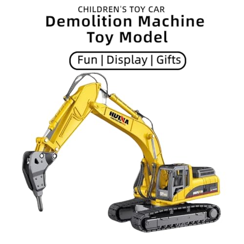 Die Cast 1:50 Scale All-Metal Demolition Machine Model - Highly Detailed Construction Toy, Perfect for Collectors and Display, Durable Alloy Material, Ideal Gift - style: Demolition Machine model