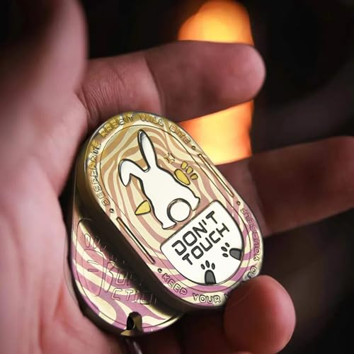 Desperate Rabbit Fidget Slider, Metal Fidget Toys Adults Haptic Coin EDC Fidget Toys Sensory Toy Executive Desk Toy for Keep Focus & Stress Relief (Titanium Rose) - color: Titanium Rose