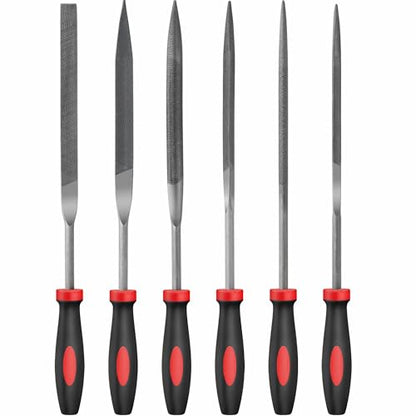 Hi-Spec Needle File Tool Set for Fine Metal, Wood and Craft Work with Case - size: 6 pieces
