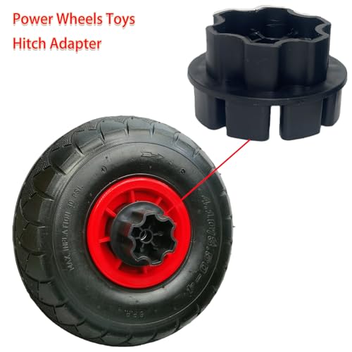 2Pcs Car Tire Hitch Connector Adapter for Ride On Car Rubber Traction Bands
