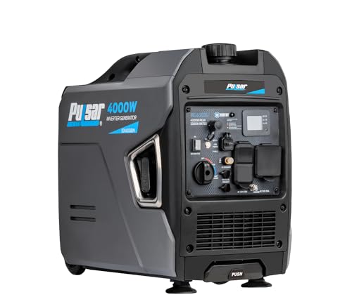 Pulsar Products GX400BN, 4000W Portable Ultra-Quiet Dual Fuel & Parallel Capability, RV-Ready, Handle & Wheels, with CO - style: 4000 Watts + Dual Fuel + Wheel Kit + RV Ready + CO Shutdown