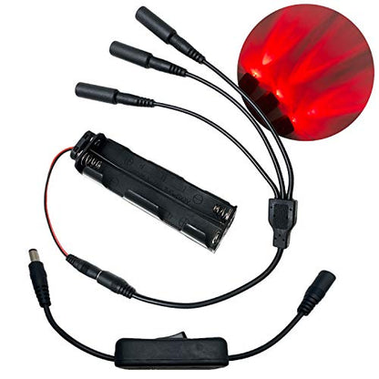 Red Led Light 3 Head Micro Special Effects Kit 12v 9v Dc Theatrical Costumes Christmas Lighting