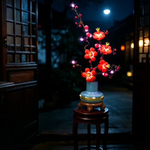 LED Light Kit for Lego Plum Blossom 10369 – Compatible with Lego Botanical Collection Plum Blossom Set, Lighting Set for Flower Model (NOT Included The Building Set) - color: Plum Blossom 10369