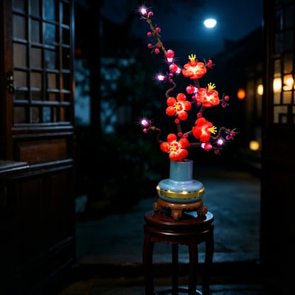 LED Light Kit for Lego Plum Blossom 10369 – Compatible with Lego Botanical Collection Plum Blossom Set, Lighting Set for Flower Model (NOT Included The Building Set) - color: Plum Blossom 10369