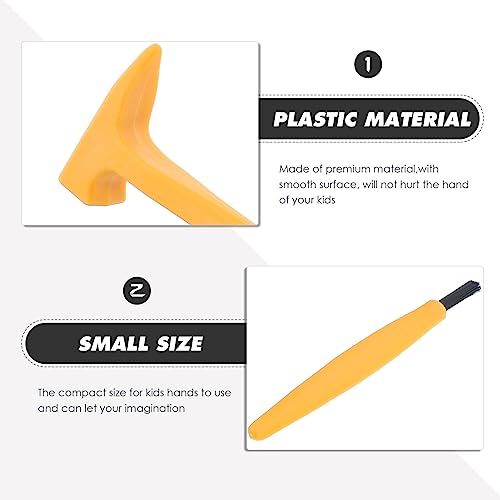 Totority Dig Kit 3 Sets Dinosaur Dig Tools Kit for Kids, Dinosau Digging Kit, Science Kits with Mini Hammer Chisel Brush Scraper for Gems Gemstone Dig Kits (Pack of 2) - size: 15.5X5.3X1.2CM (Pack of 2)