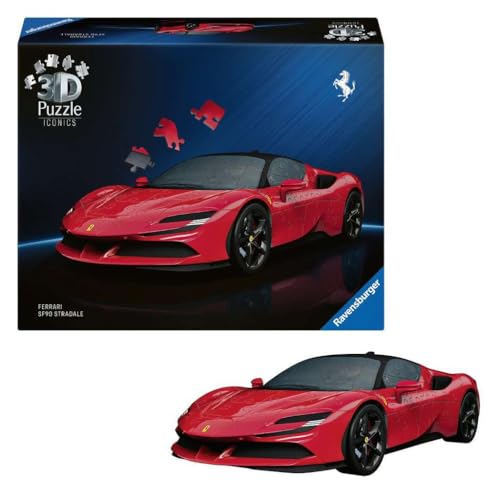Ravensburger Iconics: Ferrari SF 3D Puzzle for Kids 8+