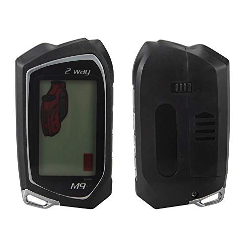 EASYGUARD EC201-M9 2 Way Car Alarm System with 1.73 inch Big LCD Pager Display Remote Starter Turbo Timer Mode Shock Warning DC12V