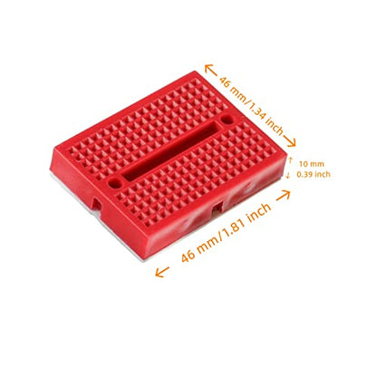 Mini Breadboard 170 Points (6 Colors, 6PCS)+Small Breadboard 400 Points Solderless (2PCS)+ Breadboard 830 Points (1 PCS) for Arduino and Proto Shield Electrical Connections Block