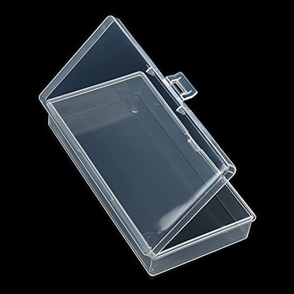 12 Pack Rectangular Clear Plastic Storage Containers - size: 5.7 x 2.95 x 1.18 inch