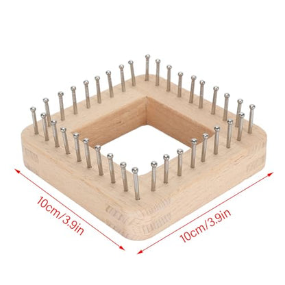 FOSA Pin Looms, Weaving for Adults, Wooden Knitting Hand Craft Wooden Knitting Board, Pin Weaving Kits for DIY Weaving Beginners, 10 * 10cm - size: 10*10cm