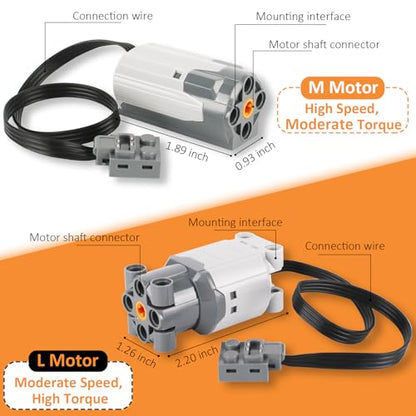 WEERSHUN 9-in-1 Motor Kit Compatible with Most Stud Building Blocks, Motor Set with Powerful Motors, Advanced Remote Control, Wide Compatibility