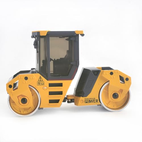1/50 Scale Diecast Road Roller Toys Metal Engineering Road Planer Vehicle Truck Toy Construction Vehicles Model for Kids (1:50 Road Roller) - color: 1:50 Road Roller
