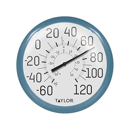 Taylor Precision Products 6700TE Big and Bold Dial Thermometer, 13.25", Teal - color: Teal, size: 13.25 inches (Pack of 1)