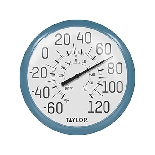 Taylor Precision Products 6700TE Big and Bold Dial Thermometer, 13.25", Teal - color: Teal, size: 13.25 inches (Pack of 1)