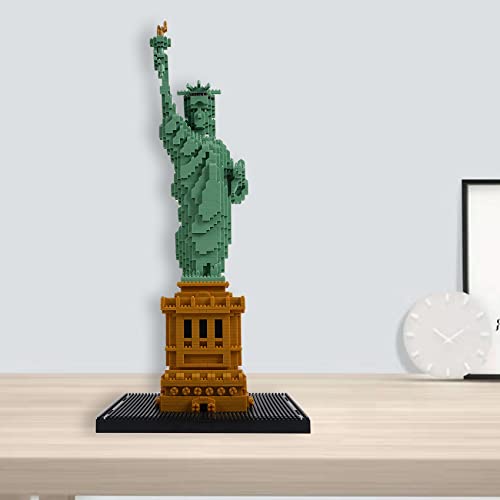 Micro Mini Block Statue of Liberty Model Building Kit World Famous Architectural Model Collection Building Set, 2810 PCS - color: Statue of Liberty-1
