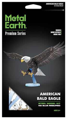 Metal Earth Premium Series American Bald Eagle 3D Metal Model Kit Fascinations - style: Bald Eagle