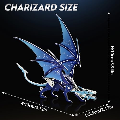 3D Metal Model Kits Ice Dragon Art Craft Gifts Toys for Adult - color: A3-ice Dragon